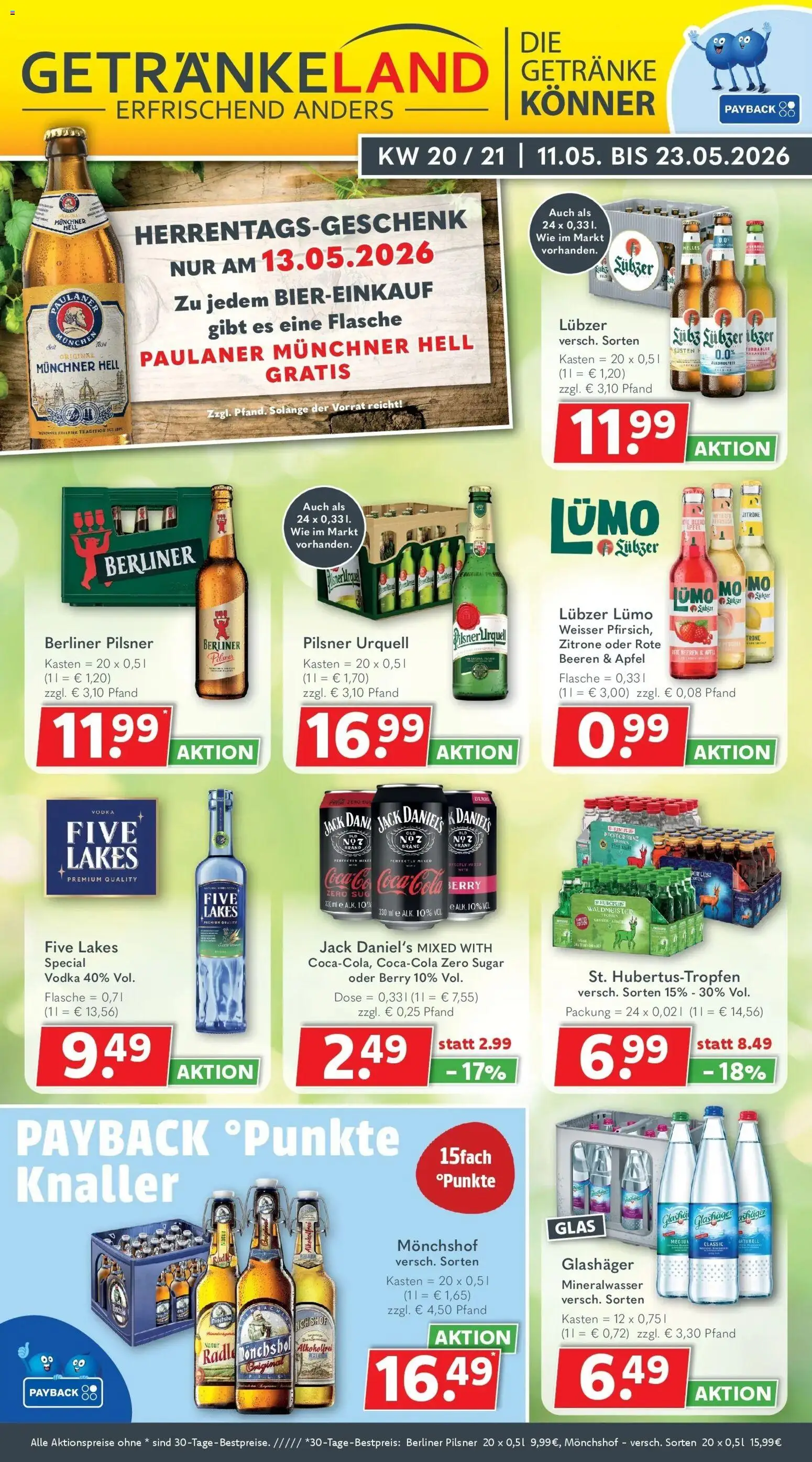 Vorschau von dem Prospekt des Geschäftes Getränkeland, gültig ab dem 10.05.2026