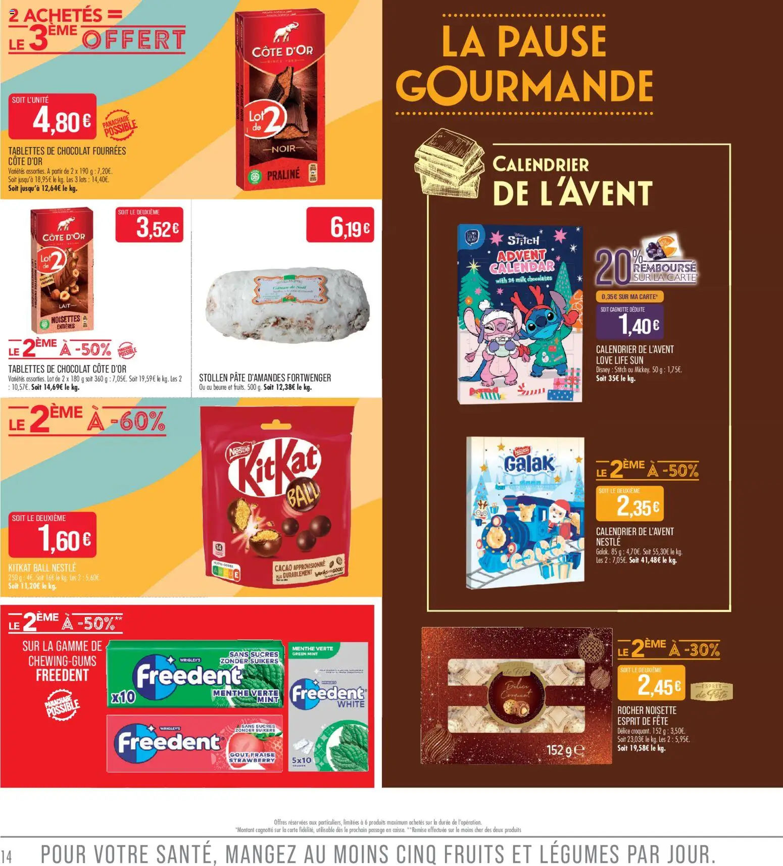 Prévisualisation de Match Supermarché - La match mania du magasin Match Supermarché formulaire valide 27/10/2026 - Calendrier, Fruits, Pâte, Beurre, Noisette, Tablettes de chocolat, Noisettes, Calendrier de l'avent