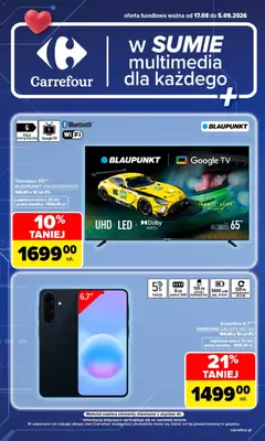 Pogląd gazetki "Carrefour gazetka - Multimedia dla każdego" ze sklepu Carrefour ważnej od 17.08.2026