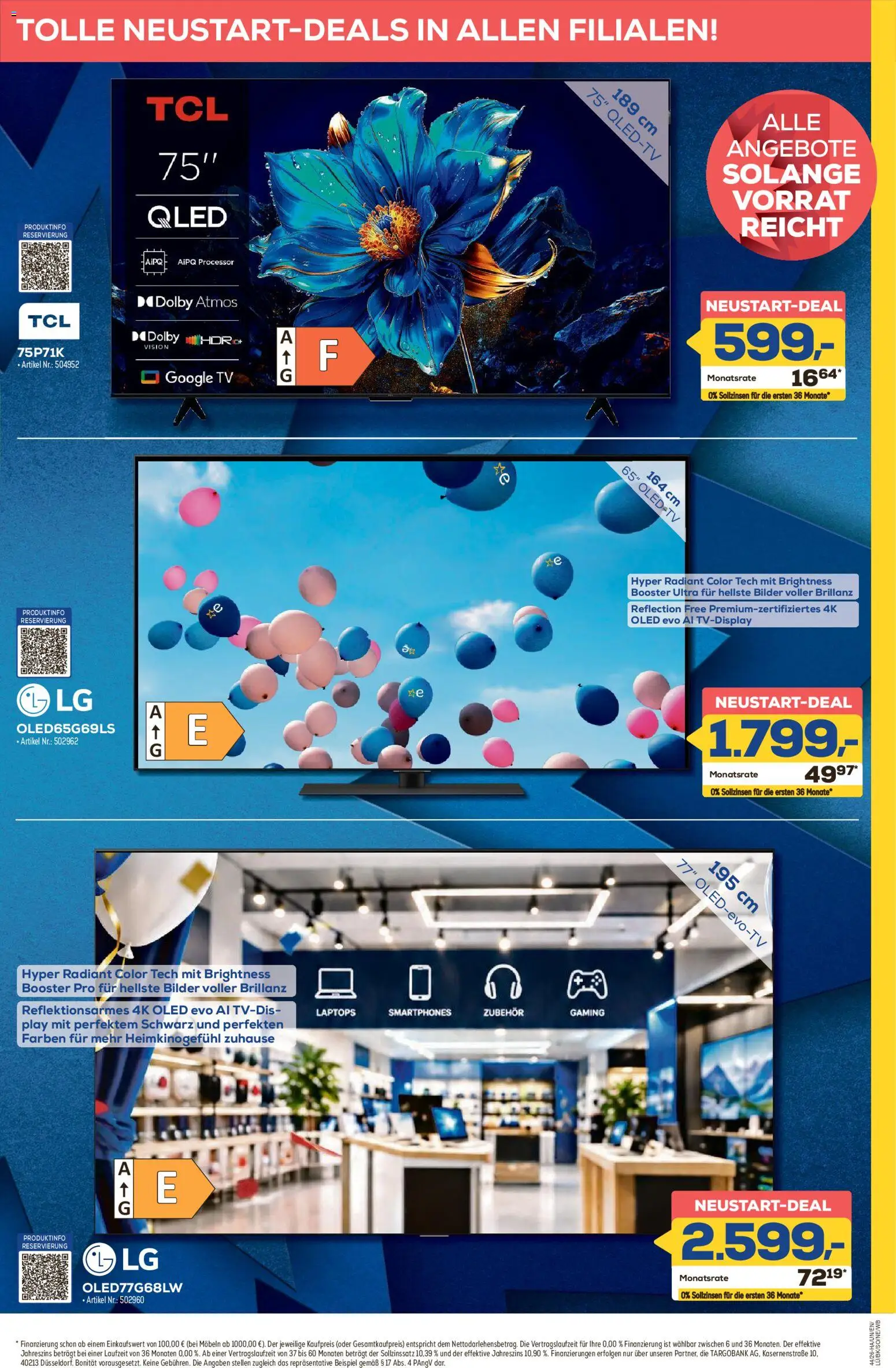 Vorschau von dem Prospekt des Geschäftes Euronics, gültig ab dem 22.10.2026 - Bilder, TV, Smartphones, LG