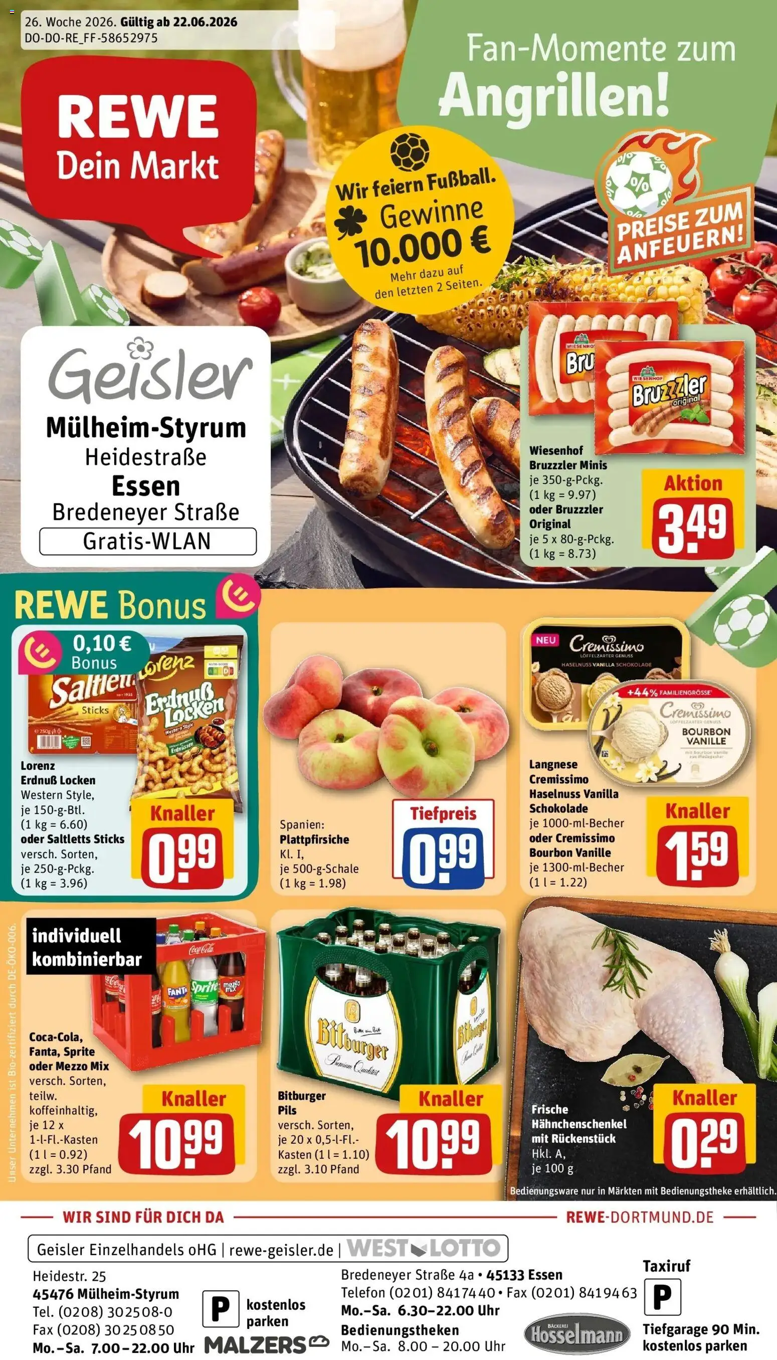 Vorschau von dem Prospekt des Geschäftes Rewe, gültig ab dem 22.06.2026
