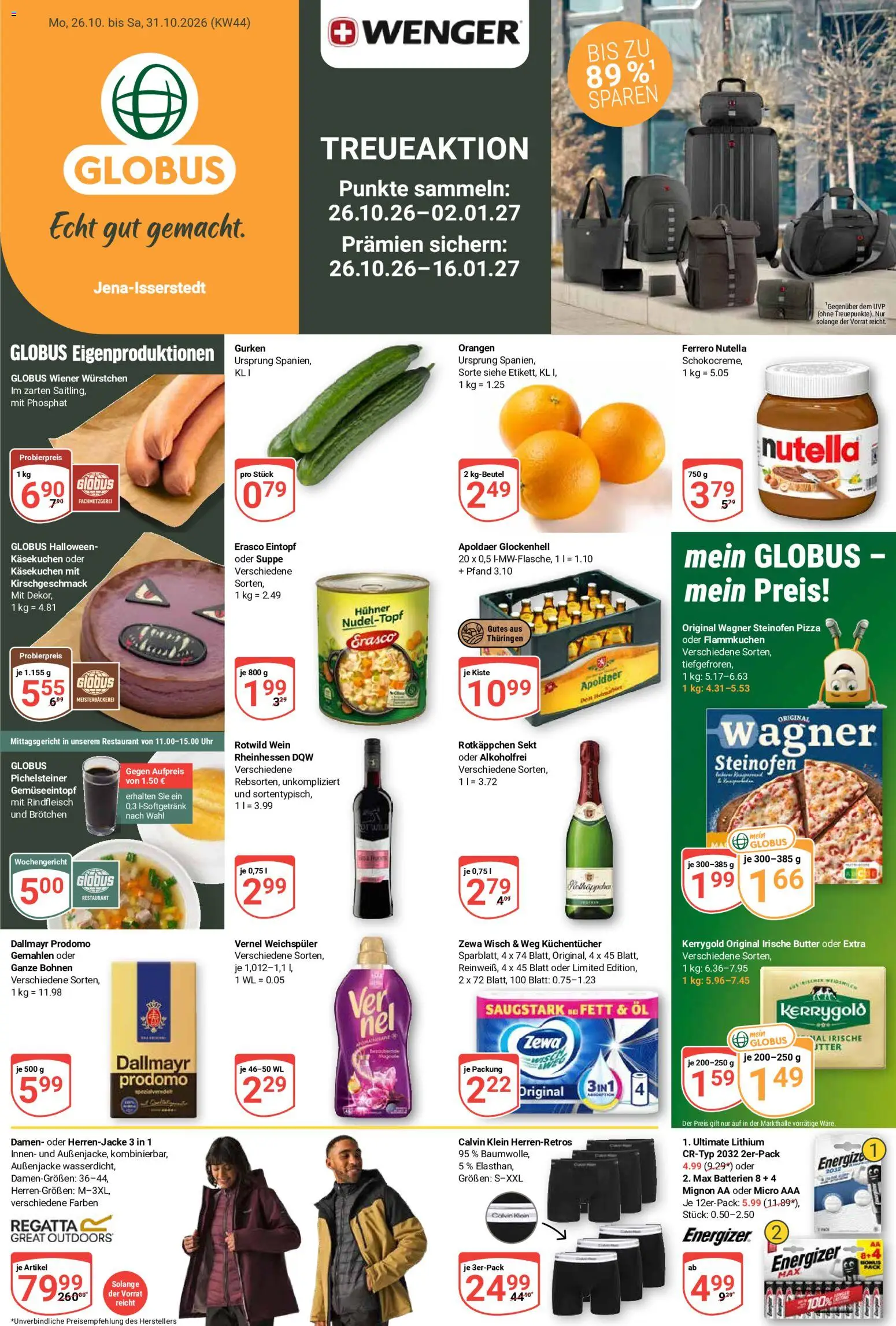 Vorschau von dem Prospekt des Geschäftes Globus, gültig ab dem 26.10.2026