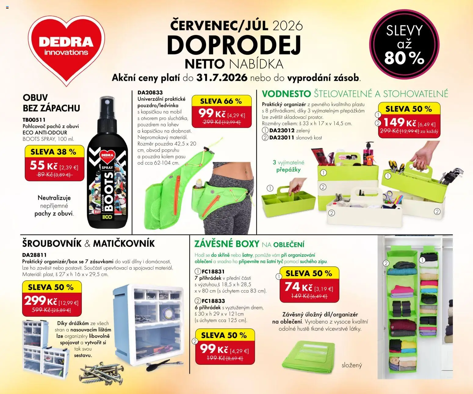 Náhľad Dedra letáku platného od 01.07.2026 - Mobil, Skrine, Organizér