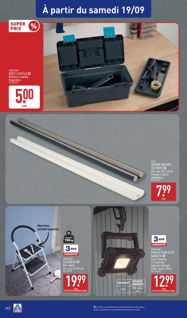 Nouveau catalogue Aldi à partir du 15/09