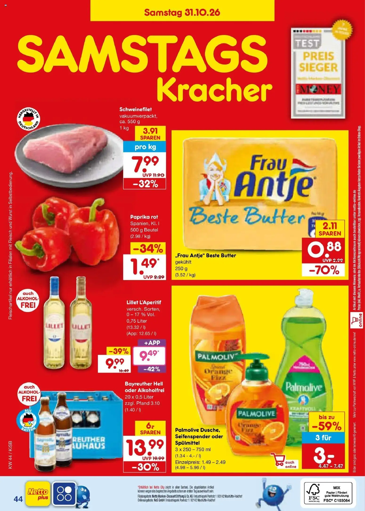 Vorschau von dem Prospekt des Geschäftes Netto Marken-Discount, gültig ab dem 26.10.2026
