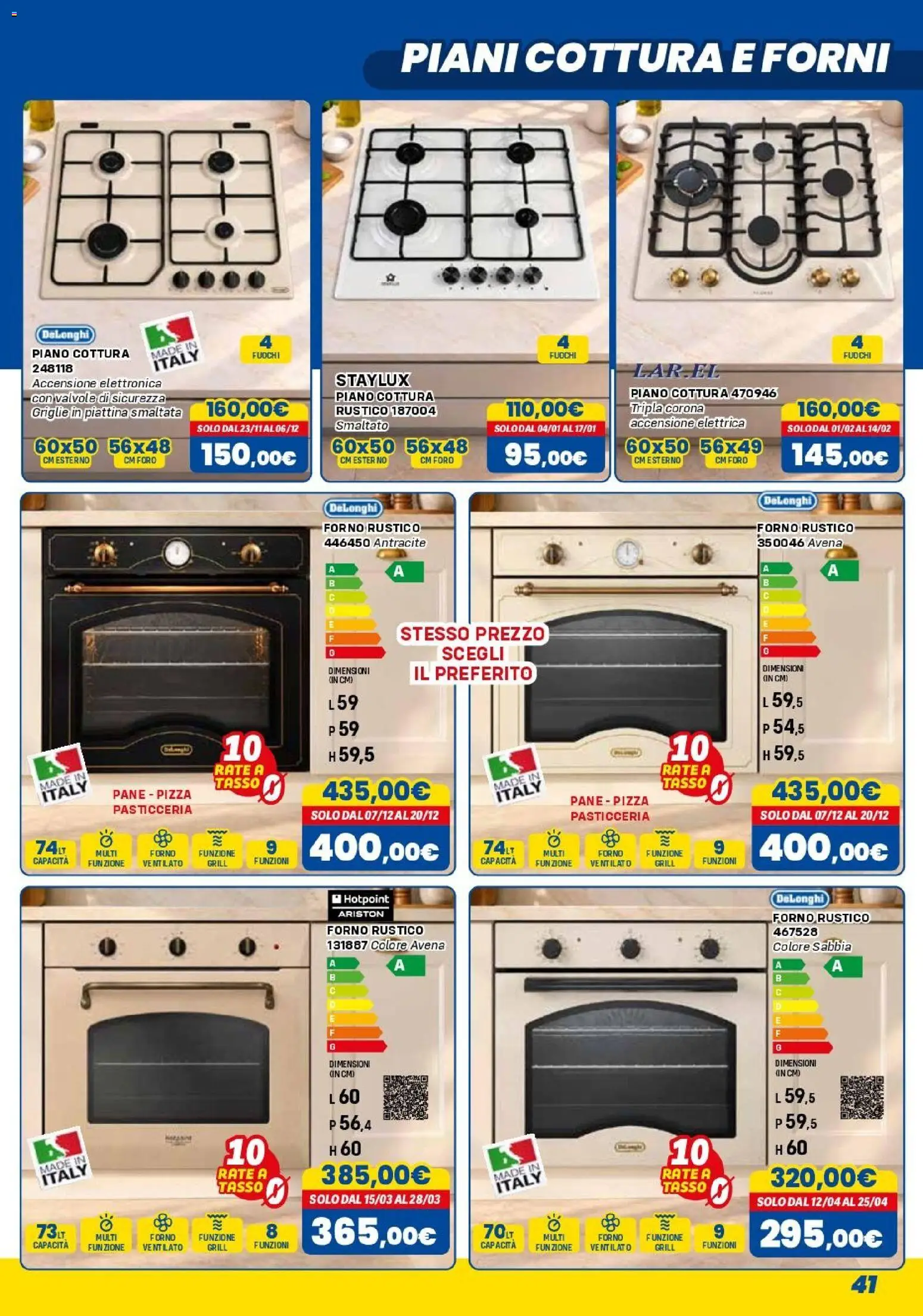 Anteprima dell'opuscolo Orizzonte volantino Elettro dal negozio Orizzonte valido da 01/11/2026 - Pizza, Forno, Pane, Piano cottura