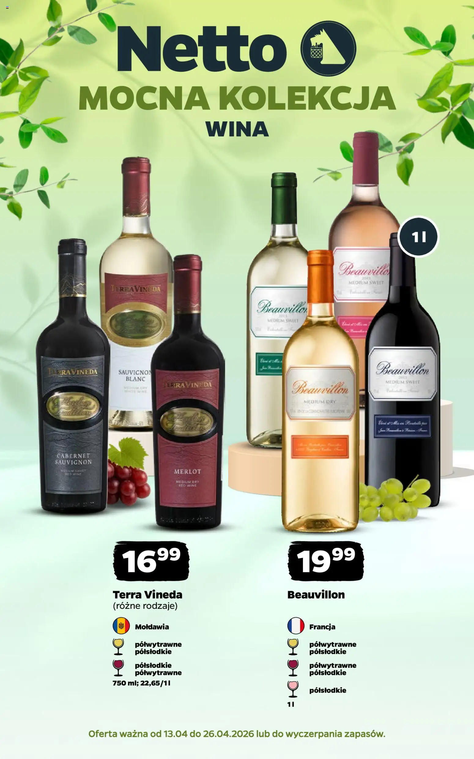 Pogląd gazetki "Netto gazetka - Wina" ze sklepu Netto ważnej od 13.04.2026