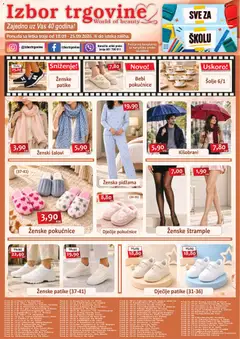Pregled letka Izbor trgovine katalog trgovine Izbor trgovine vrijedi od 18.09.2026