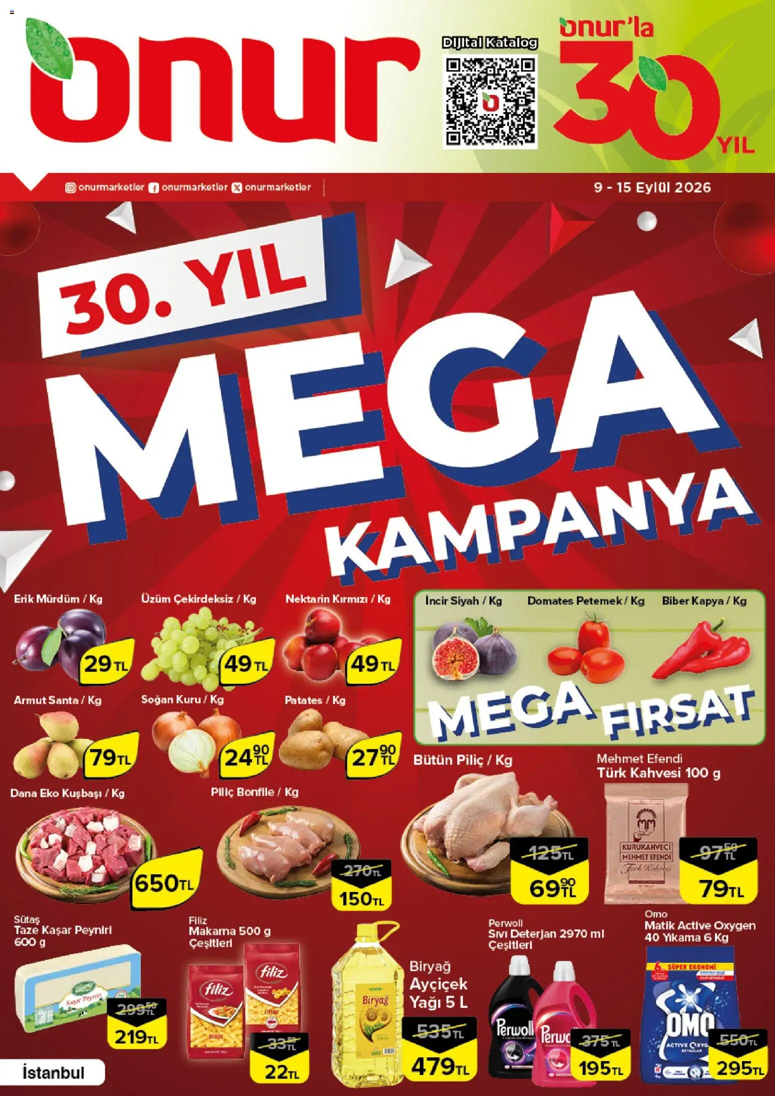 Onur Market Onur Market Katalog 09.09.2026 - Broşürünün önizlemesi