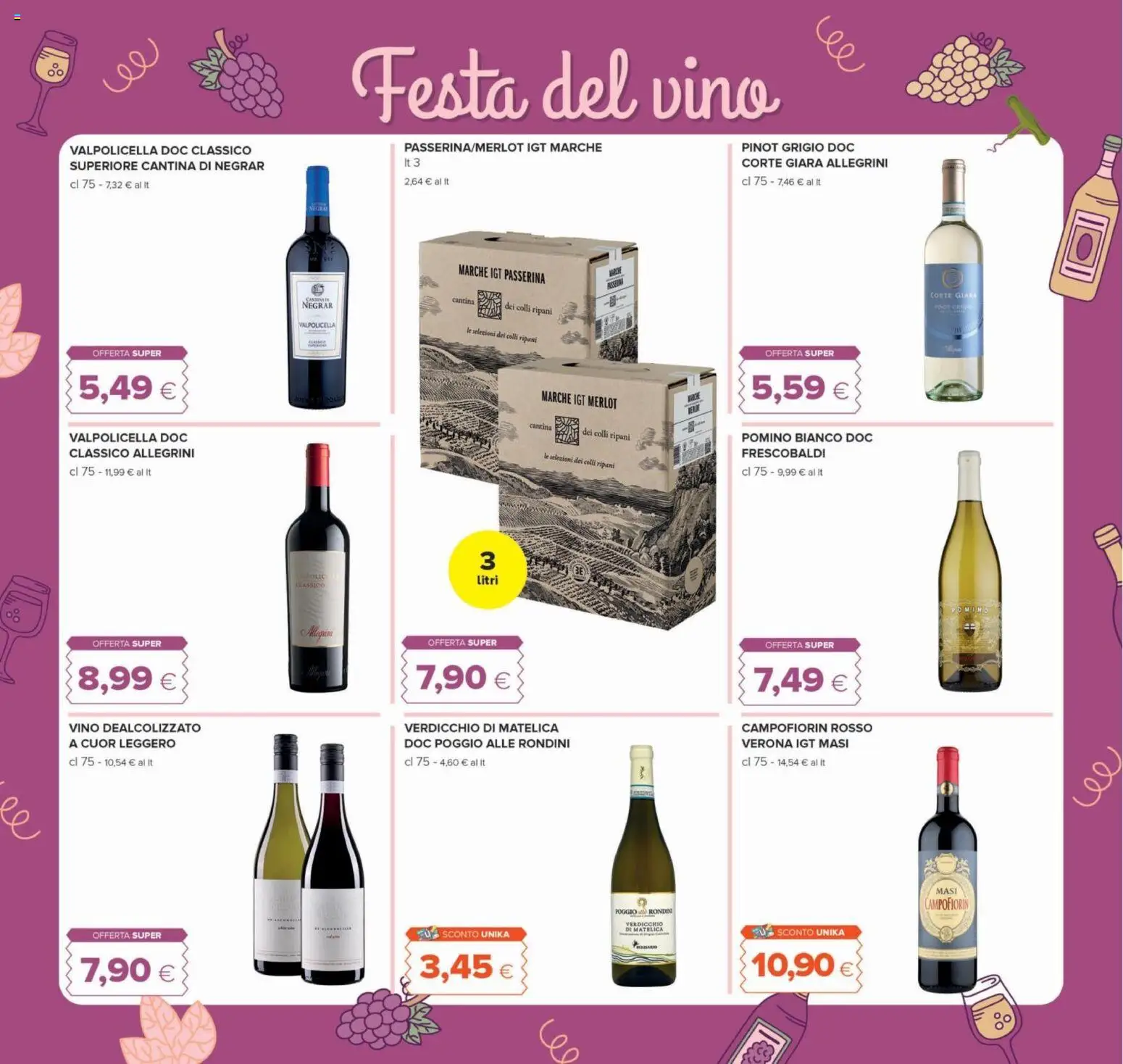 Anteprima dell'opuscolo Oasi volantino Spoltore dal negozio Oasi valido da 22/10/2026 - Vino