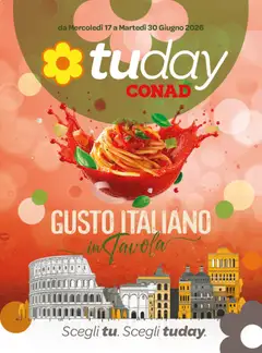 Anteprima dell'opuscolo Conad volantino Tuday Lazio dal negozio Conad valido da 17/06/2026