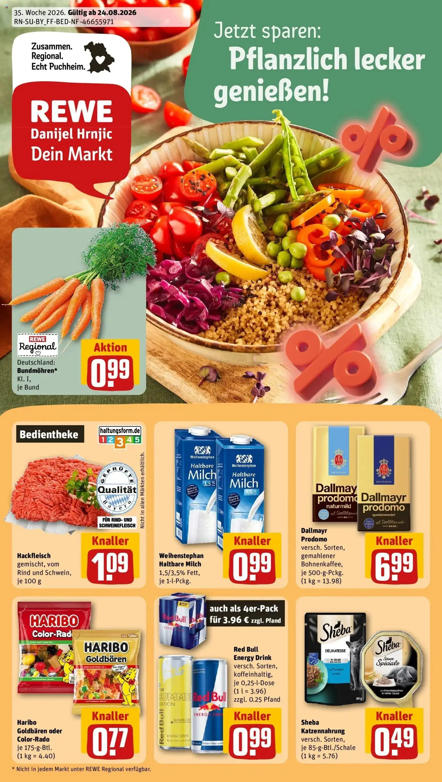 Vorschau von dem Prospekt des Geschäftes Rewe, gültig ab dem 24.08.2026