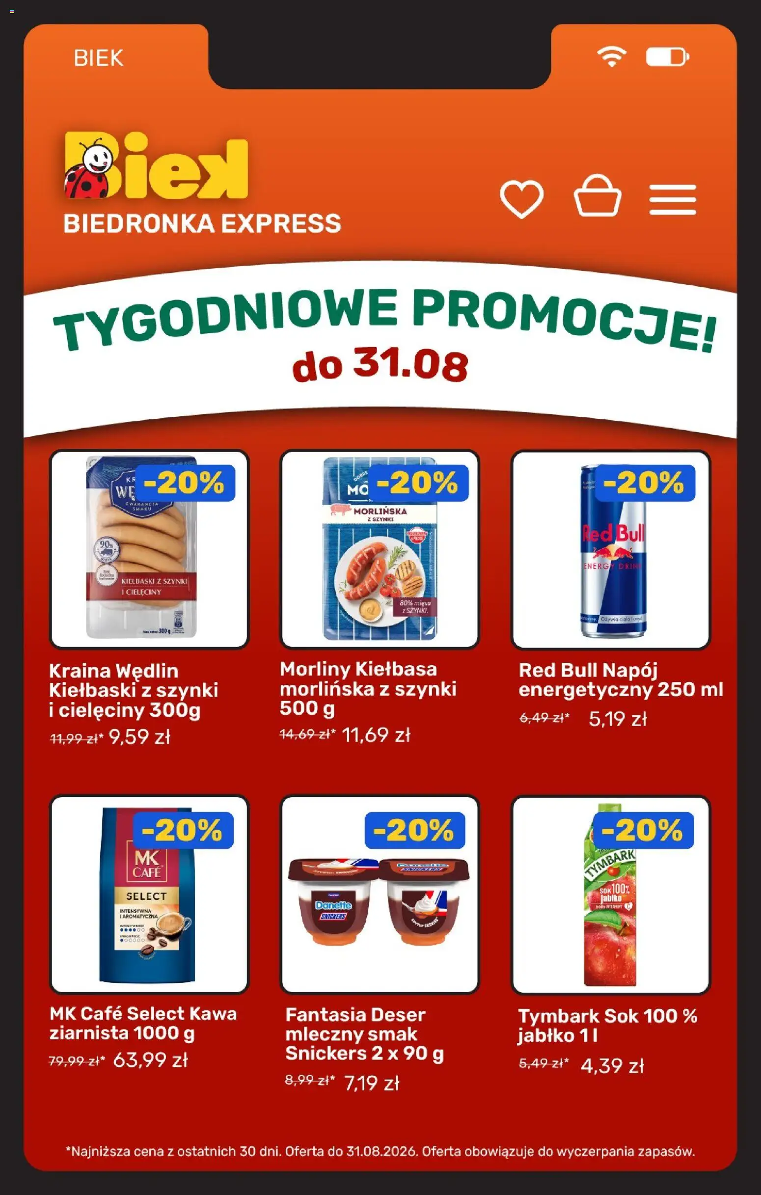 Pogląd gazetki "Biedronka gazetka - Biek" ze sklepu Biedronka ważnej od 28.08.2026