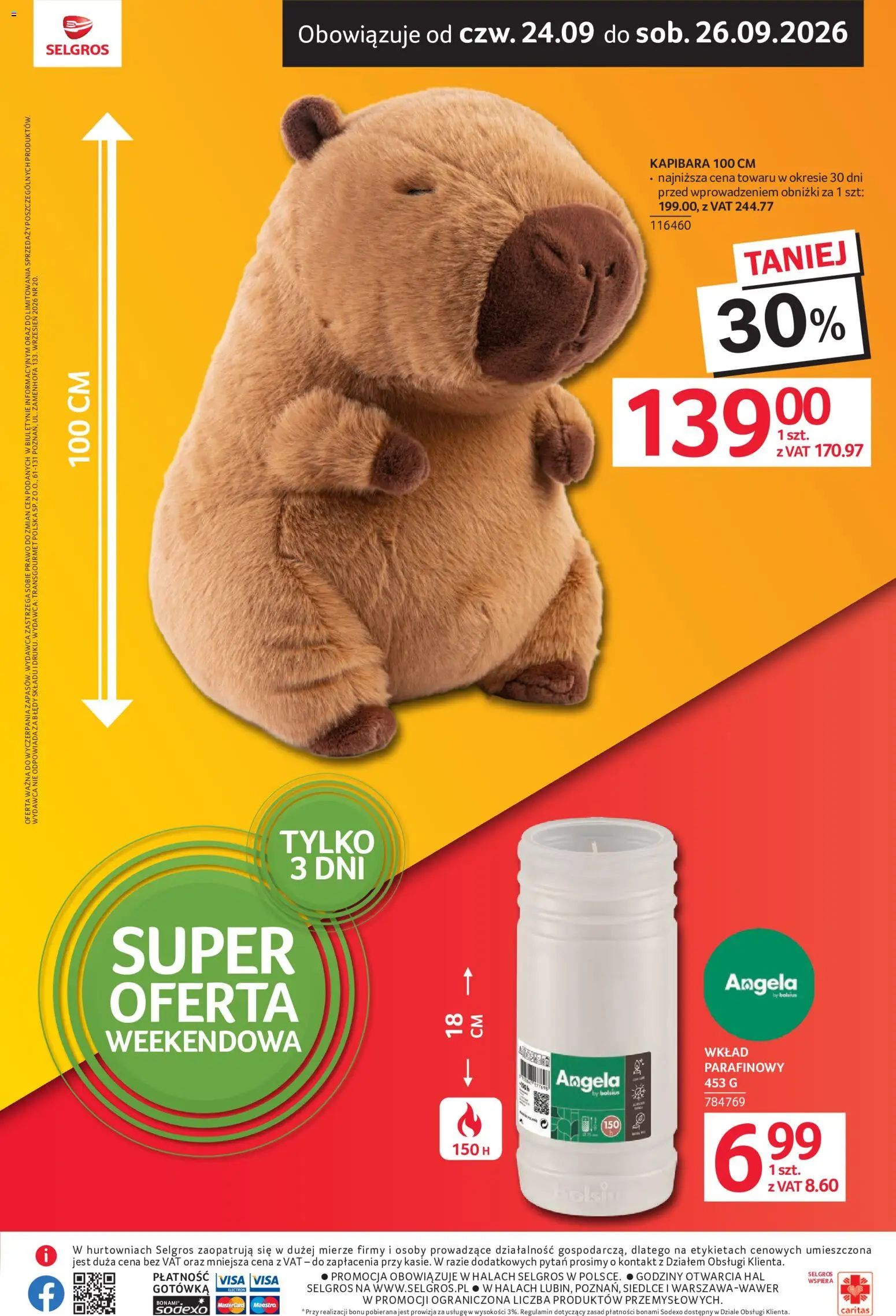 Pogląd gazetki "Selgros cash&carry gazetka - Oferta weekendowa" ze sklepu Selgros cash&carry ważnej od 24.09.2026