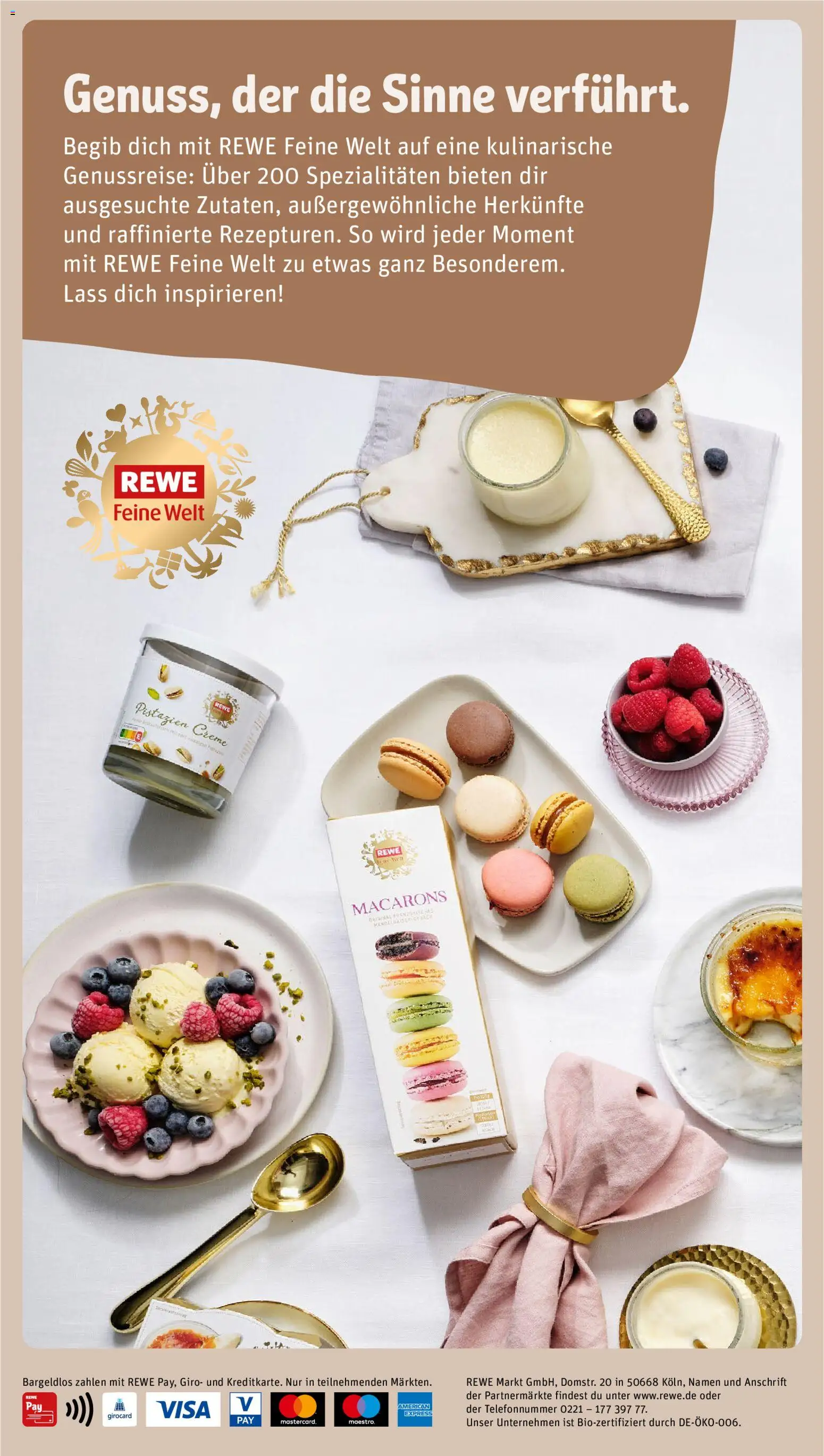 Vorschau von dem Prospekt des Geschäftes Rewe, gültig ab dem 07.09.2026 - Pistazien, Creme, Spezialitäten