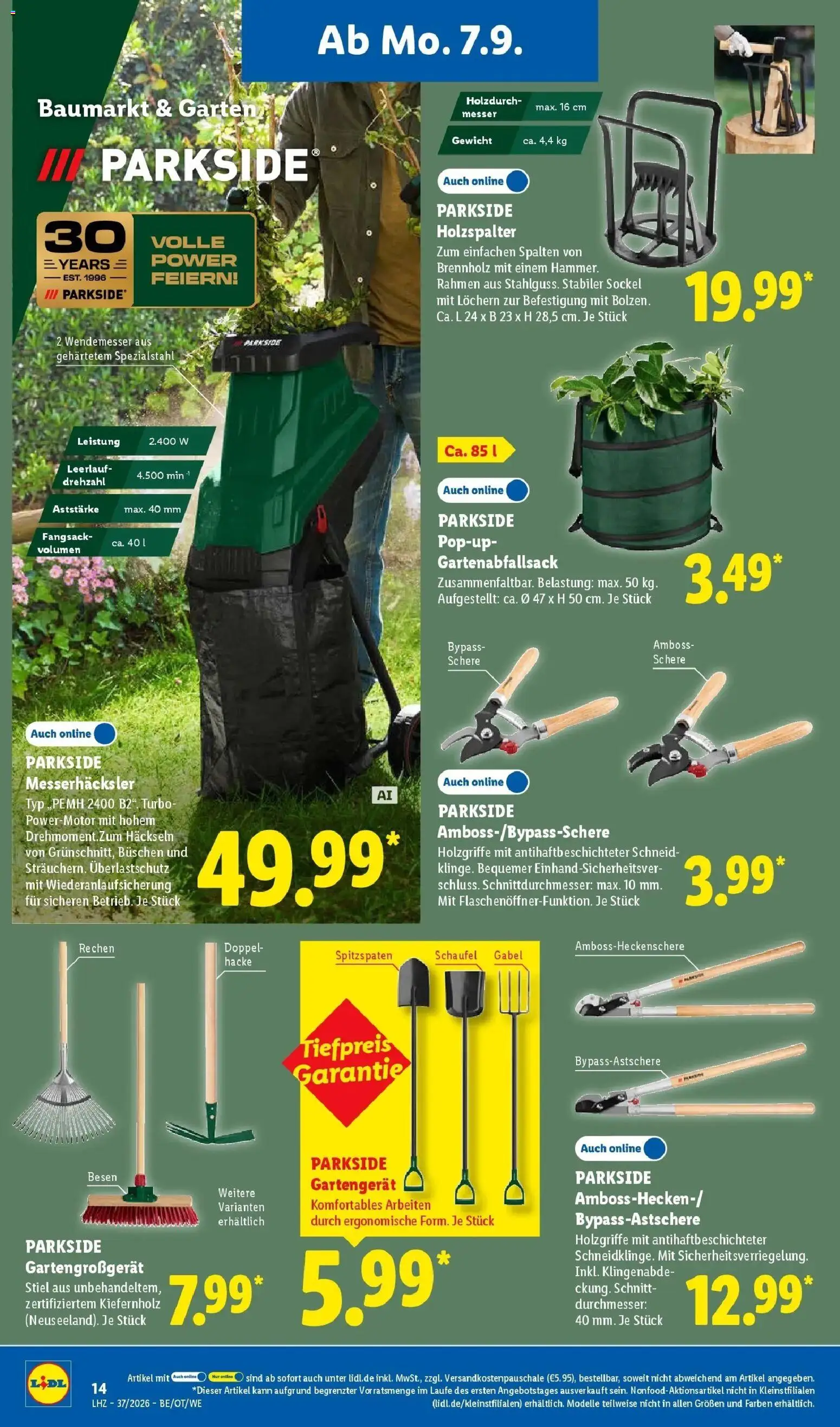 Vorschau von dem Prospekt des Geschäftes Lidl, gültig ab dem 07.09.2026 - Gewicht