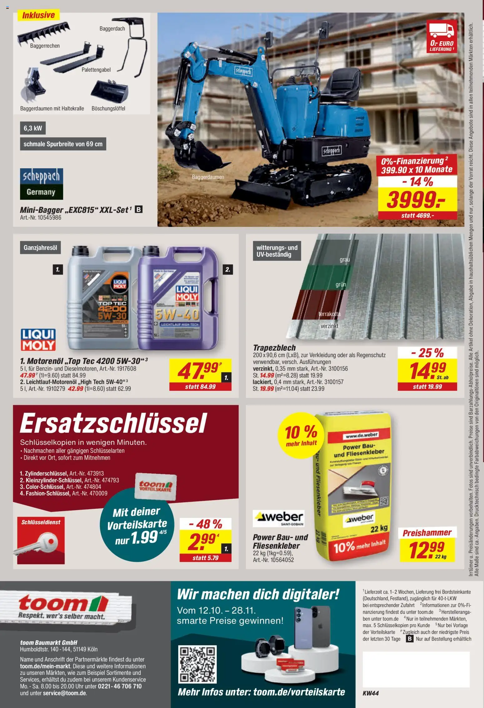 Vorschau von dem Prospekt des Geschäftes Toom Baumarkt, gültig ab dem 26.10.2026