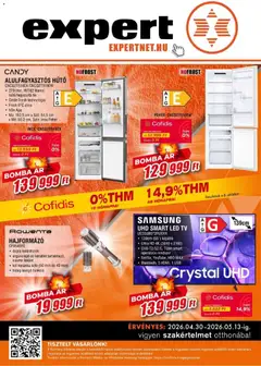 Expert - Expert akciós újság megtekintése, amely érvényes 2026.04.30.-től