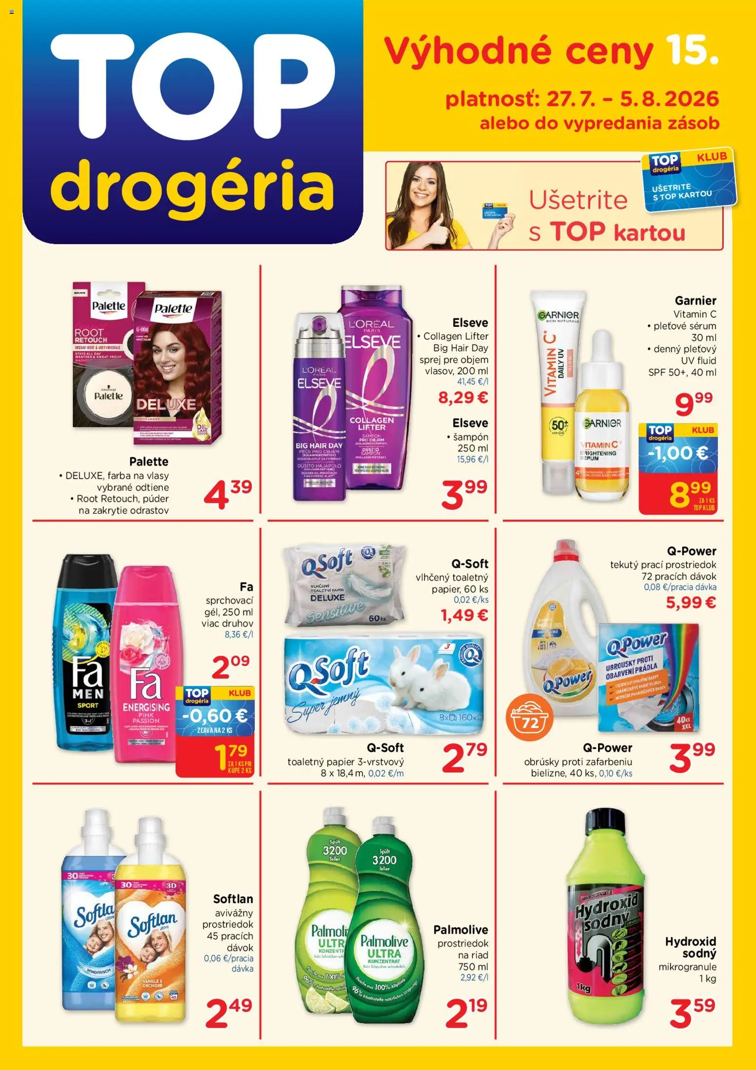 Náhľad TOP Drogéria letáku platného od 27.07.2026