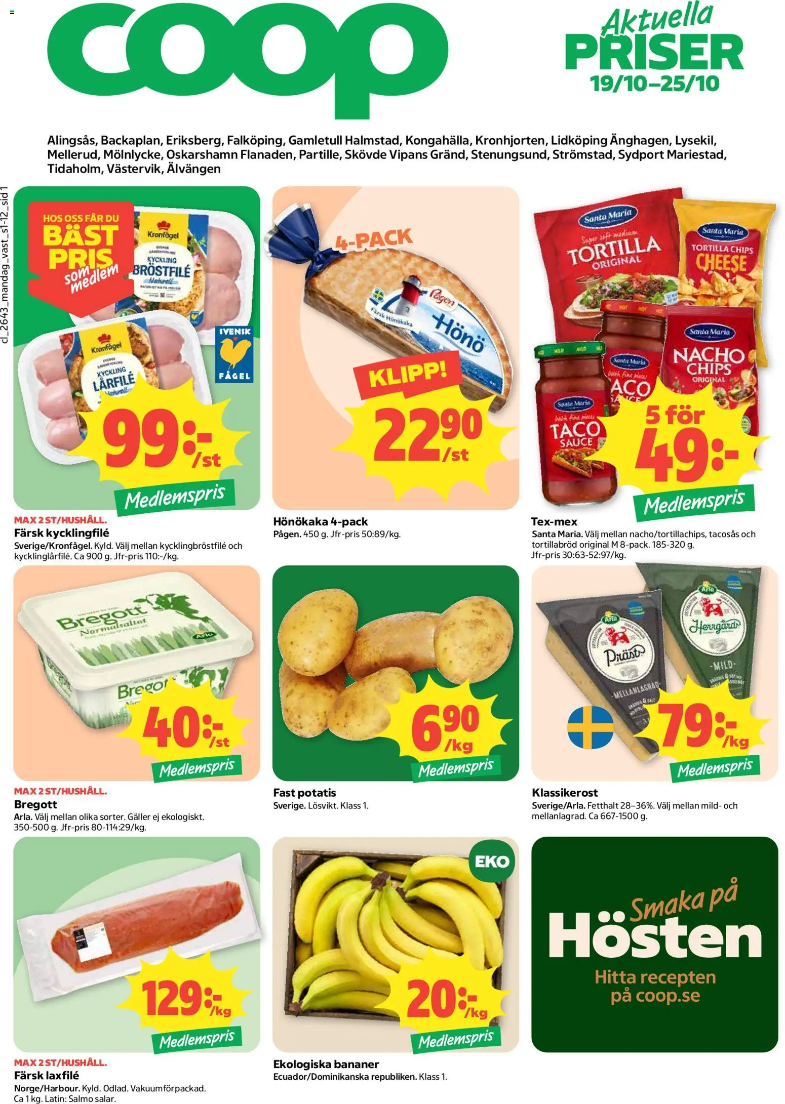 Förhandsgranska reklamblad Coop erbjudanden från butik Coop gäller från 19/10/2026