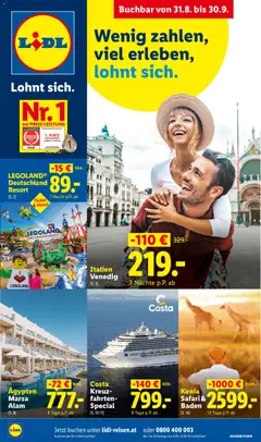 Vorschau der Angebote: Lidl Lidl September Reise - Highlights gültig ab 31.08.2026