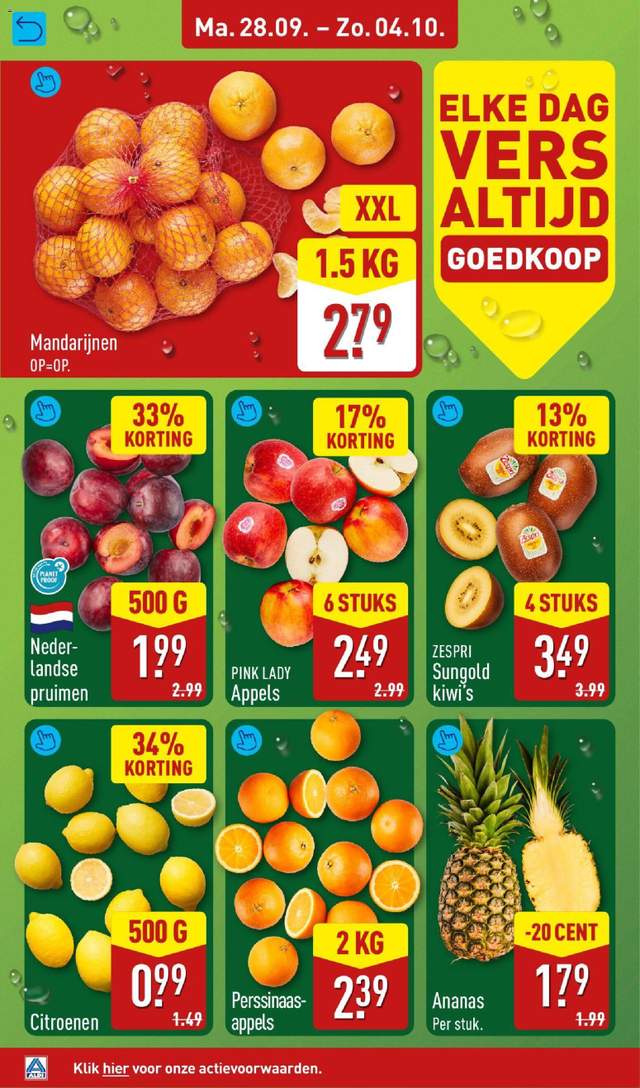 Nieuwe Aldi folder vanaf 28-09