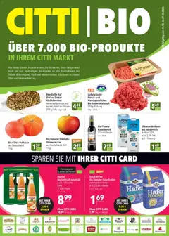 Eksempel på tilbudsavis CITTI - Tilbutsavis - Økologiske varer fra butik CITTI gyldig fra 14/10/2026