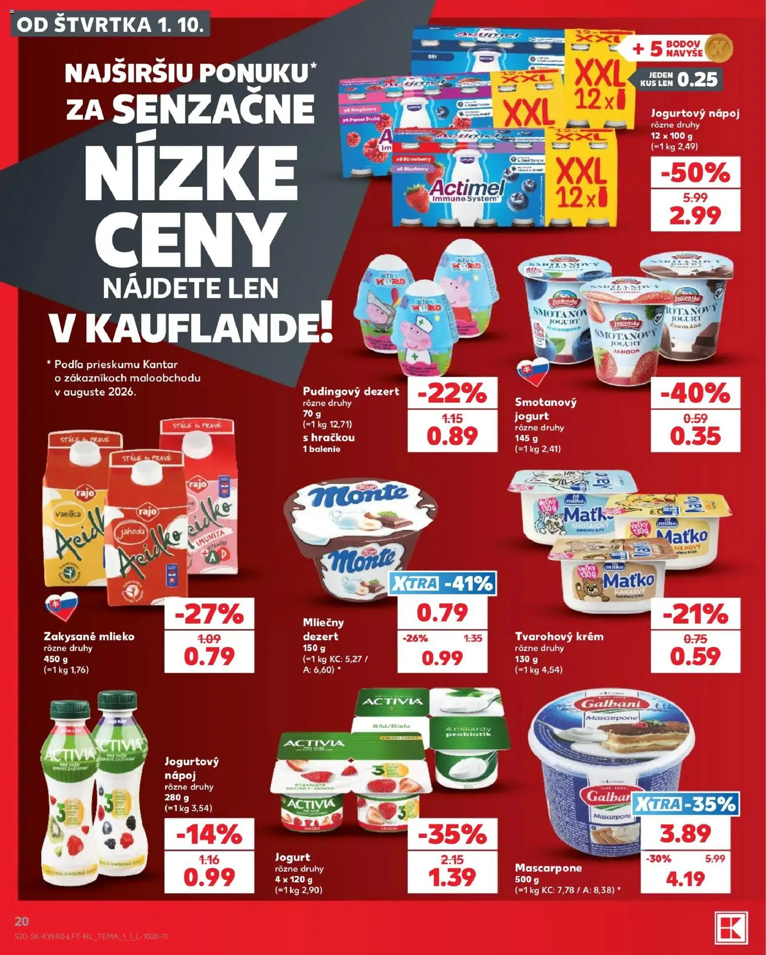 Náhľad Kaufland letáku platného od 01.10.2026