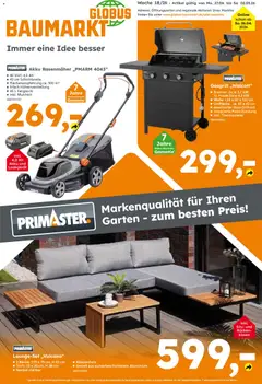 Vorschau von dem Prospekt des Geschäftes Globus Baumarkt, gültig ab dem 27.04.2026