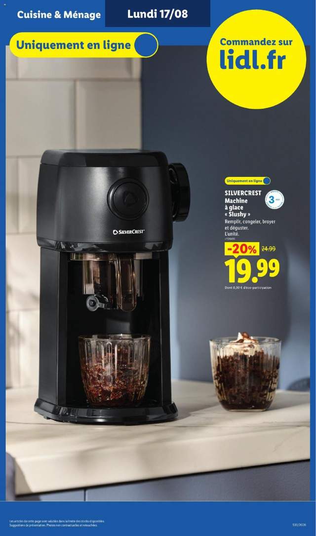 Nouveau catalogue Lidl à partir du 13/08