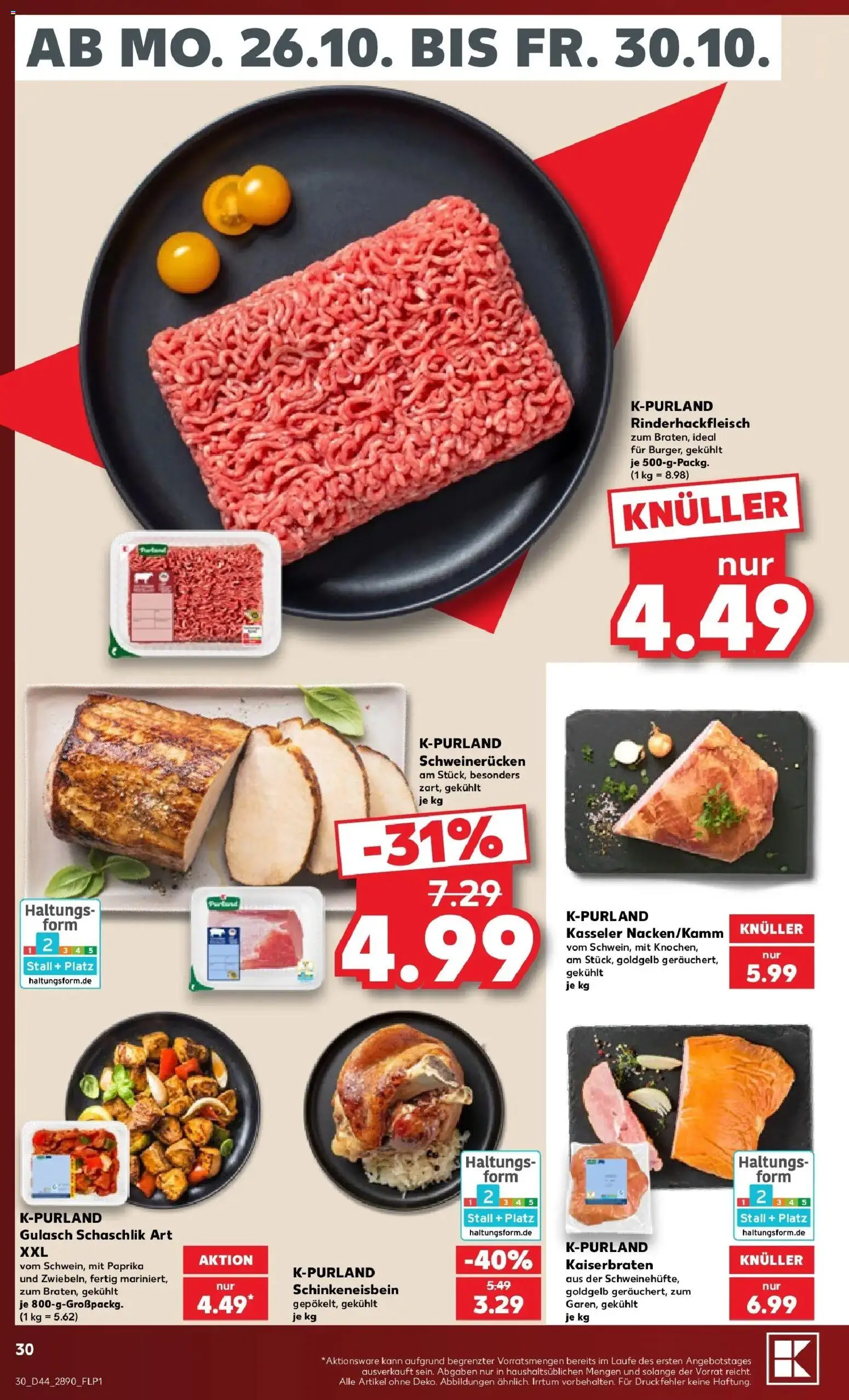 Vorschau von dem Prospekt des Geschäftes Kaufland, gültig ab dem 26.10.2026