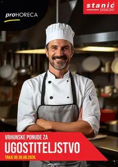 Pregled letka Stanić Discont proHoReCa trgovine Stanić Diskont vrijedi od 16.09.2026