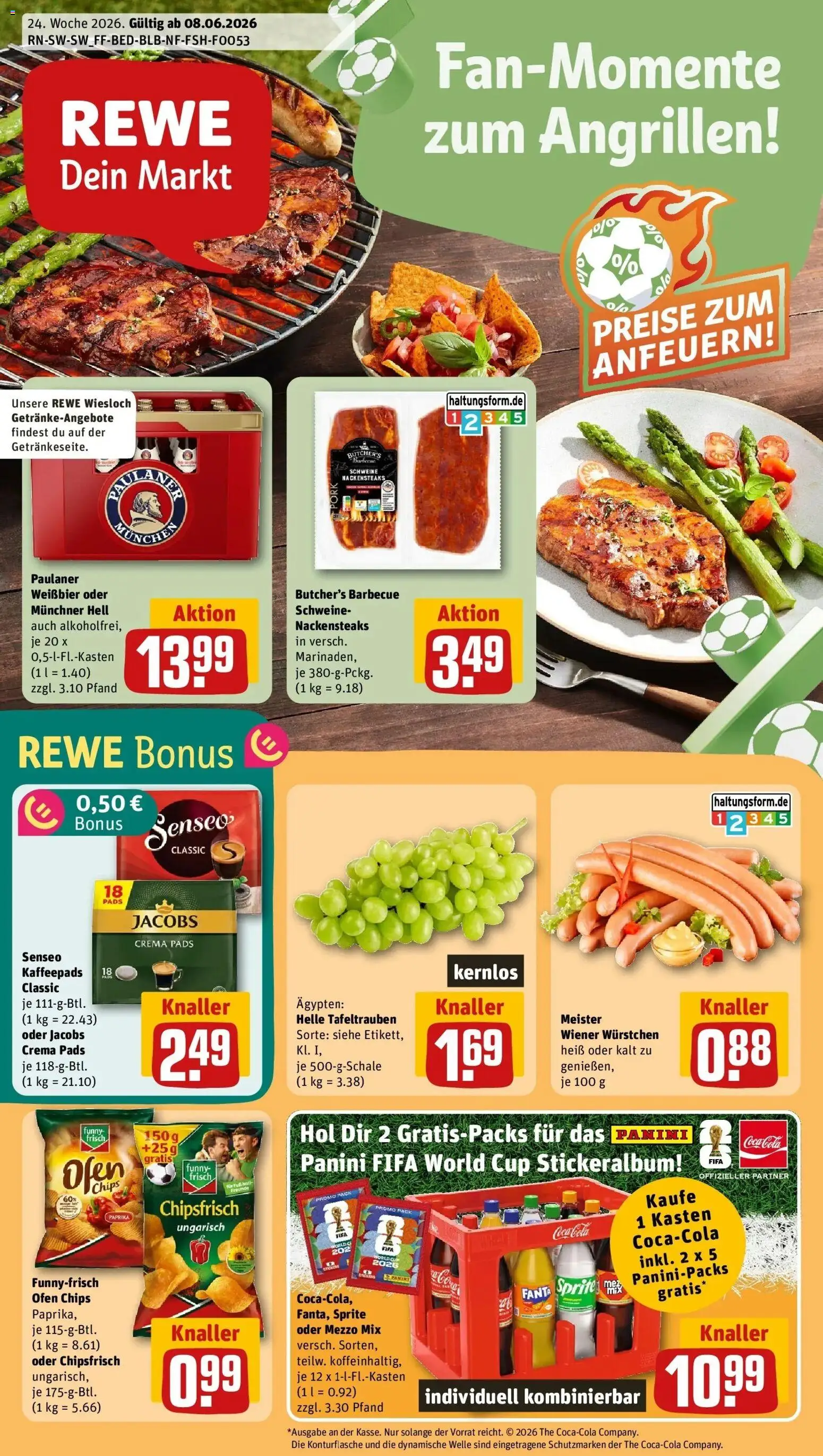 Vorschau von dem Prospekt des Geschäftes Rewe, gültig ab dem 08.06.2026