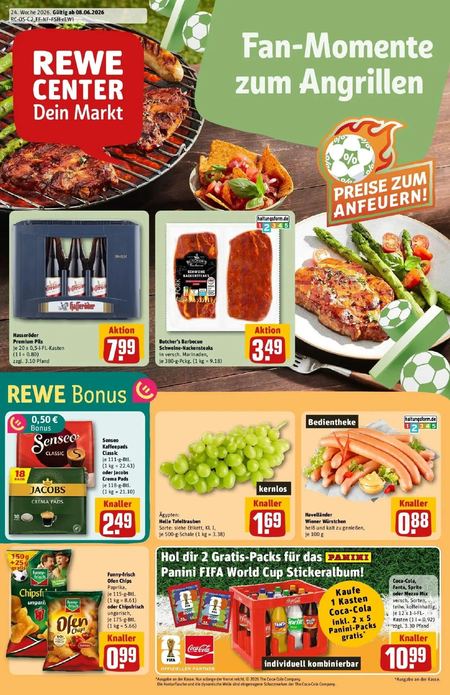 Vorschau von dem Prospekt des Geschäftes Rewe, gültig ab dem 08.06.2026