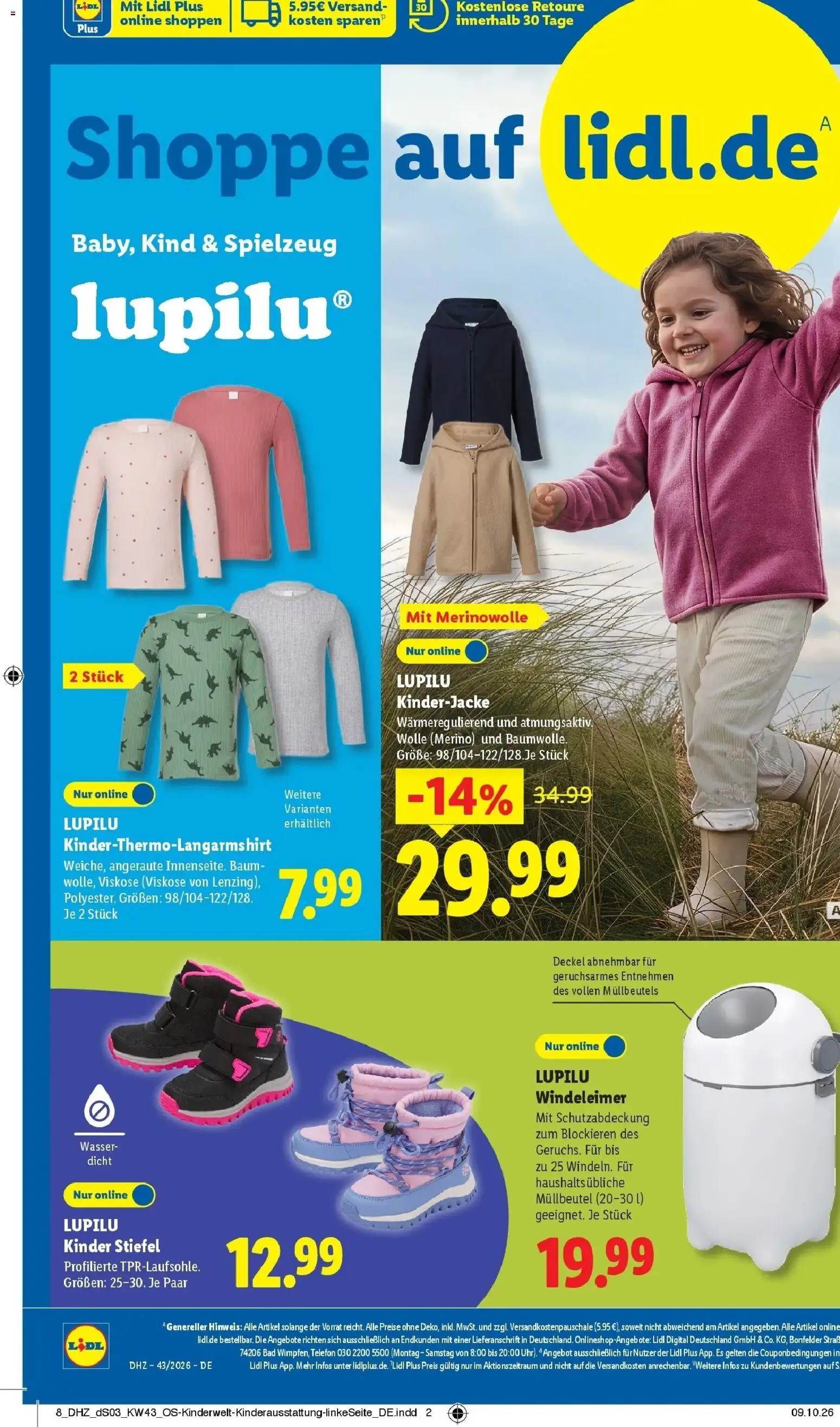 Vorschau von dem Prospekt des Geschäftes Lidl, gültig ab dem 19.10.2026