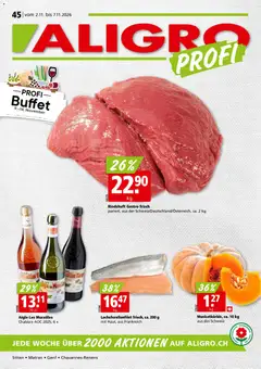 Vorschau des Merkblatts Aligro aktionen Chavannes, Matran, Genf, Sitten vom Shop Aligro gültig von 02.11.2026 bis 07.11.2026