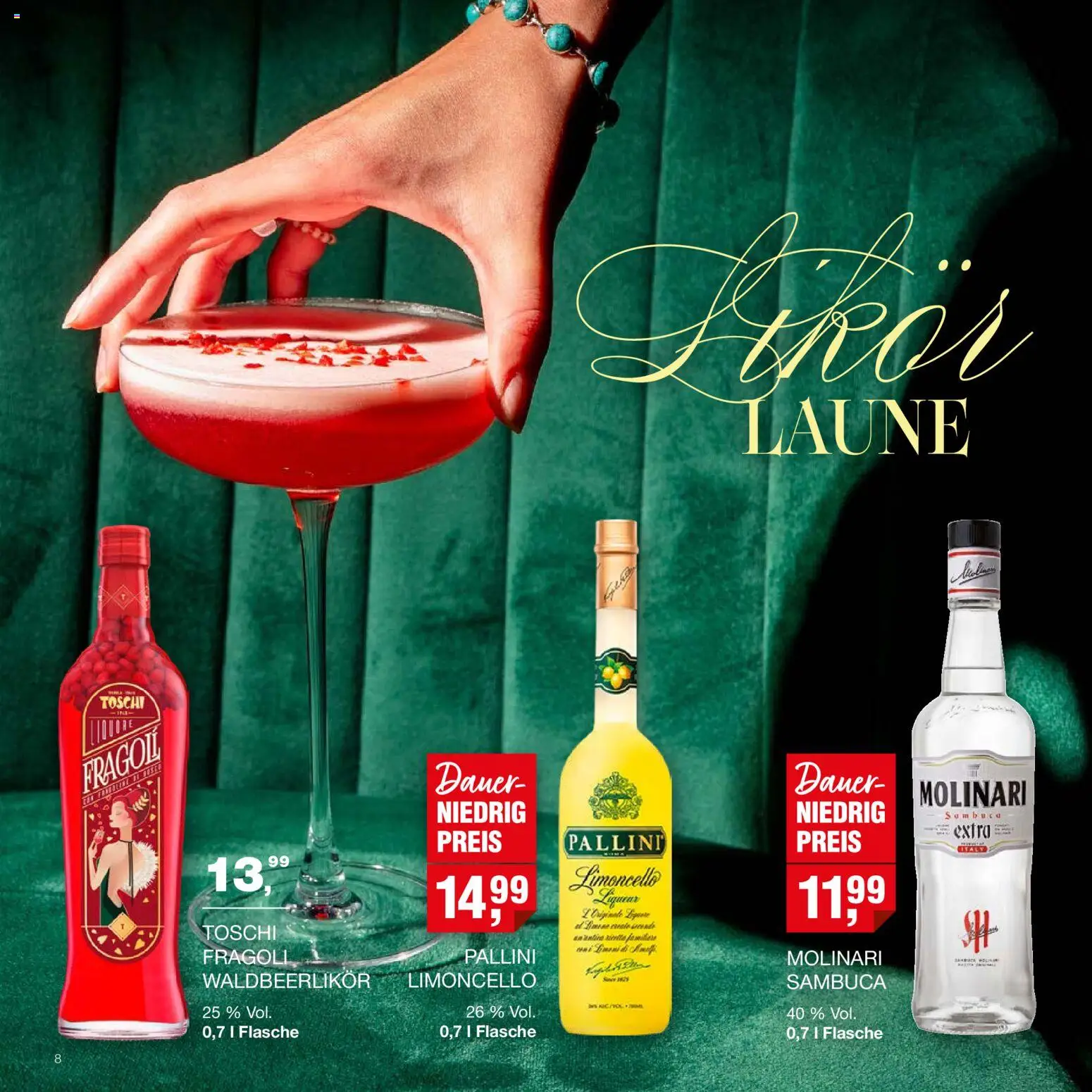 Vorschau von dem Prospekt des Geschäftes Handelshof, gültig ab dem 15.10.2026 - Limoncello, Sambuca