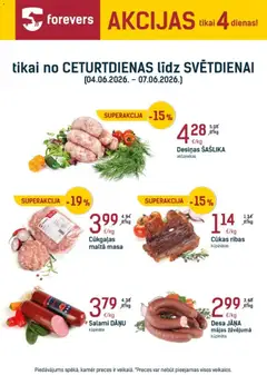 Skatīt Forevers akciju bukletu, derīgs no 04.06.2026.