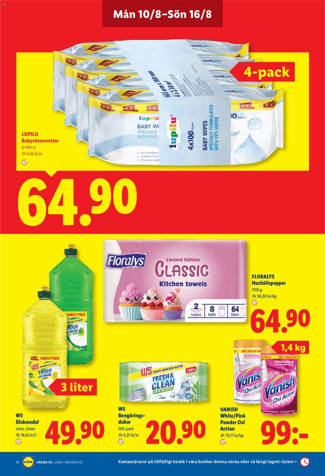 Nytt Lidl reklamblad från 10/08