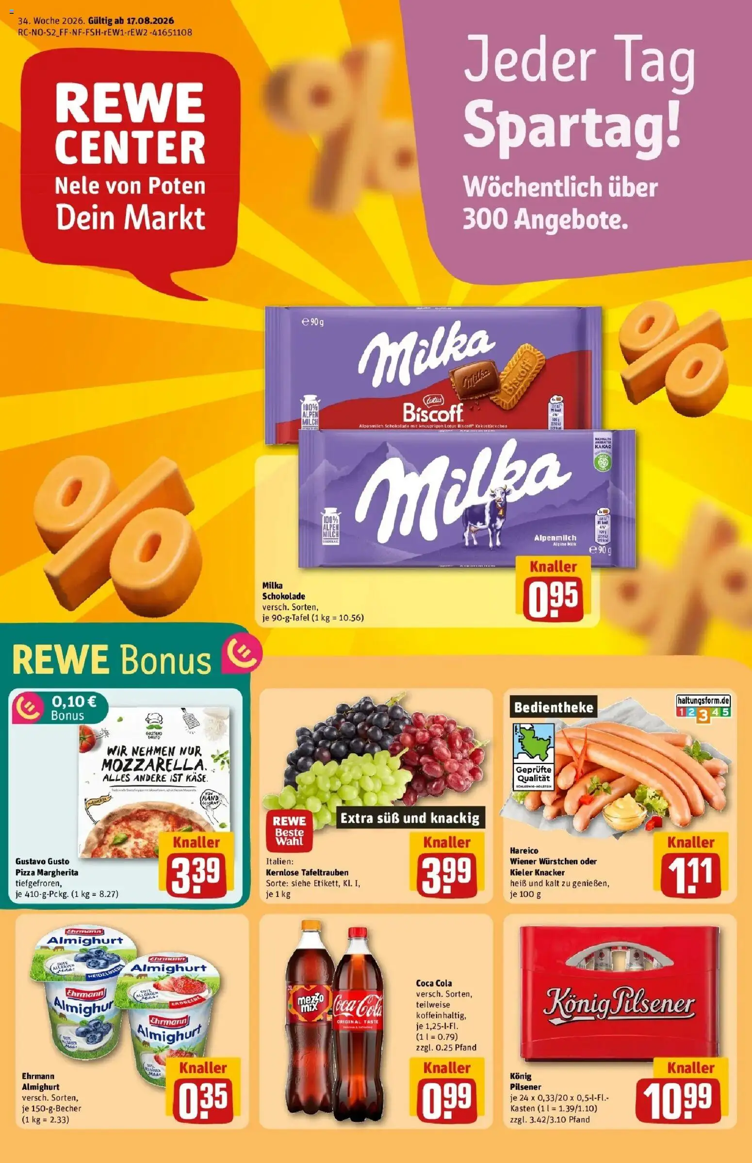 Vorschau von dem Prospekt des Geschäftes Rewe, gültig ab dem 17.08.2026