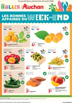 Prévisualisation de Auchan Bons plans du week end du magasin Auchan formulaire valide 20/08/2026