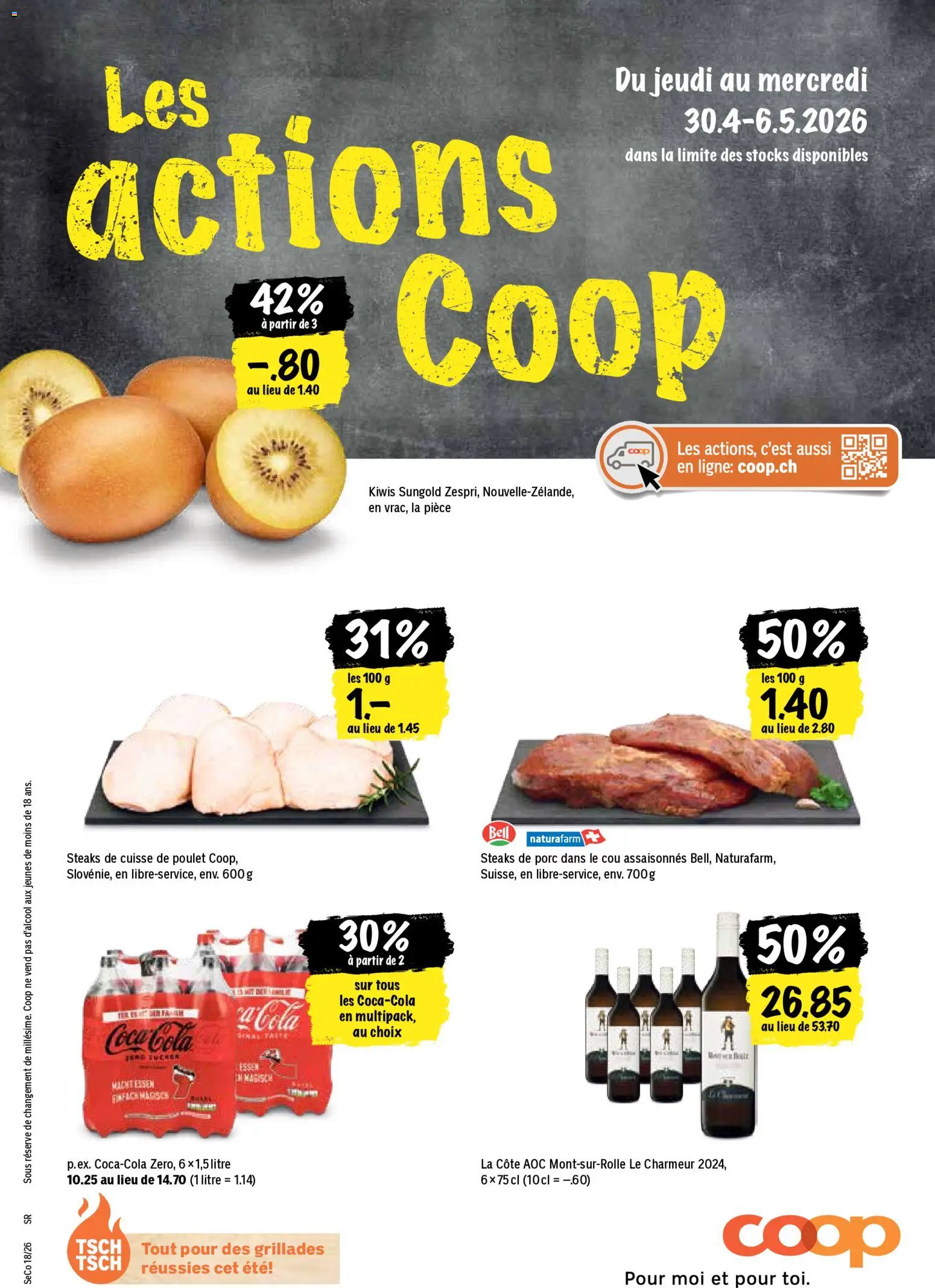 Vorschau des Merkblatts Coop aktionen FR vom Shop Coop gültig von 30.04.2026 bis 06.05.2026