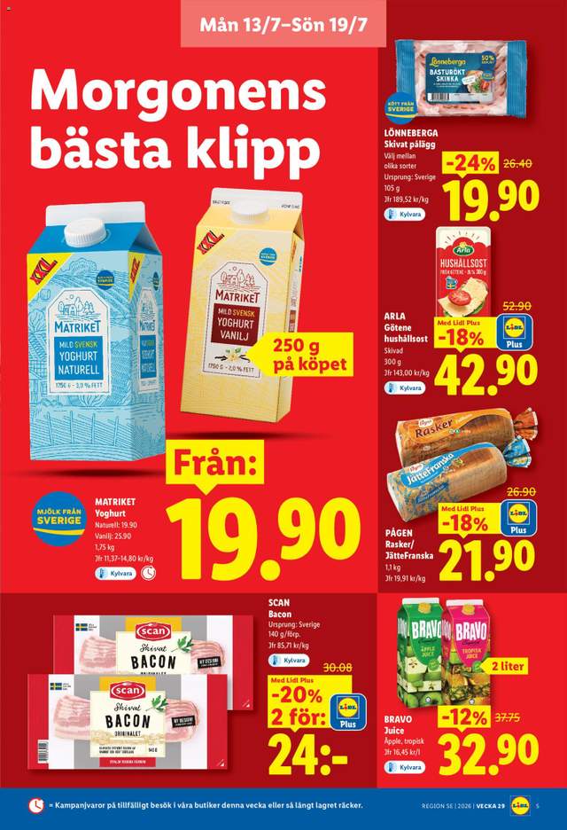 Nytt Lidl reklamblad från 13/07