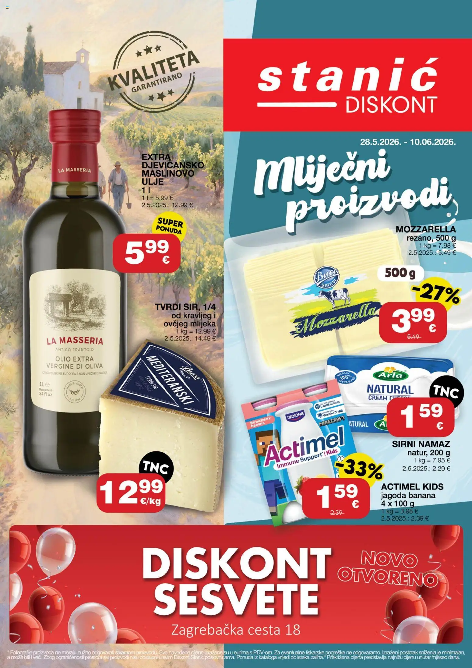 Pregled letka Stanić Diskont Katalog trgovine Stanić Diskont vrijedi od 28.05.2026