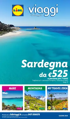 Anteprima dell'opuscolo Lidl volantino Viaggi dal negozio Lidl valido da 01/06/2026