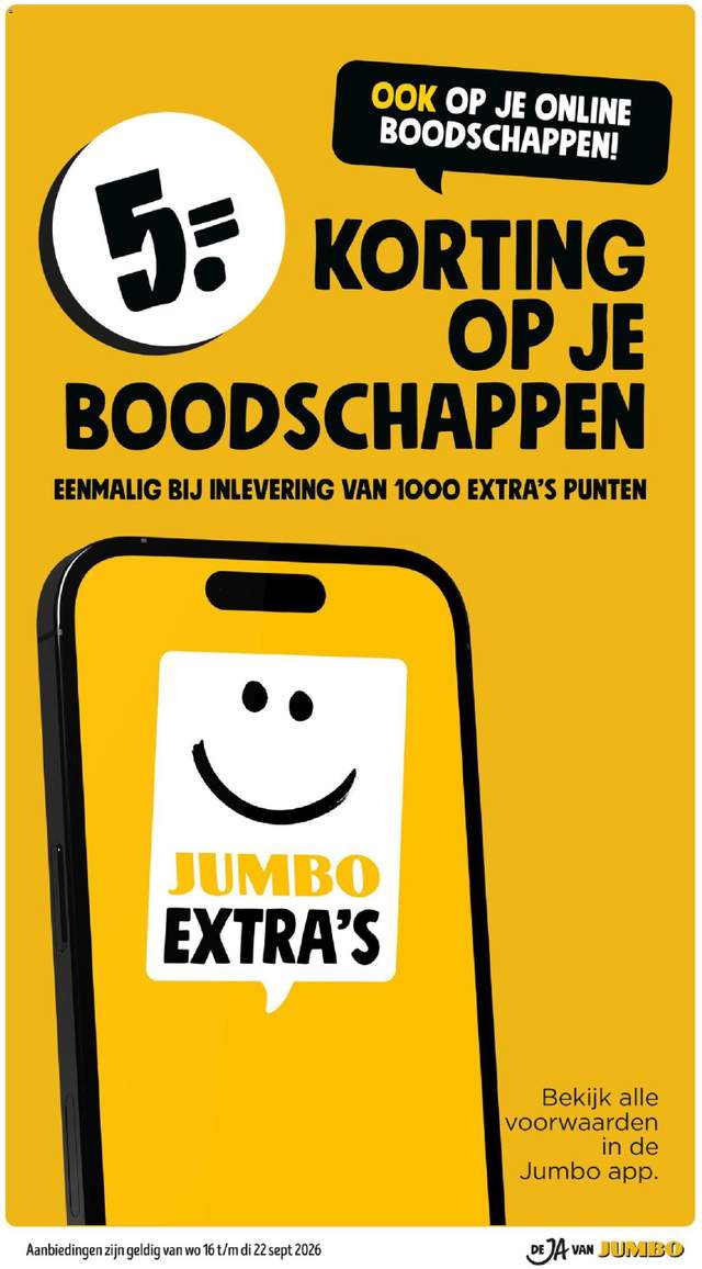 Nieuwe Jumbo folder vanaf 16-09