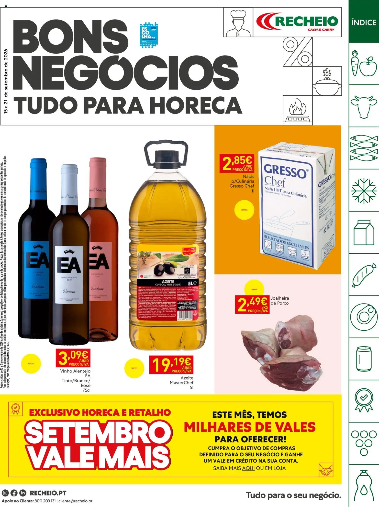 Pré-visualização do folheto da loja Recheio válida a partir de 15/09/2026