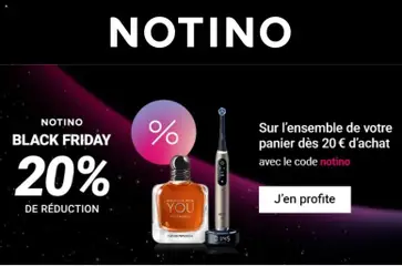 Prévisualisation de Notino du magasin Aanbiedingen formulaire valide 22/06/2026