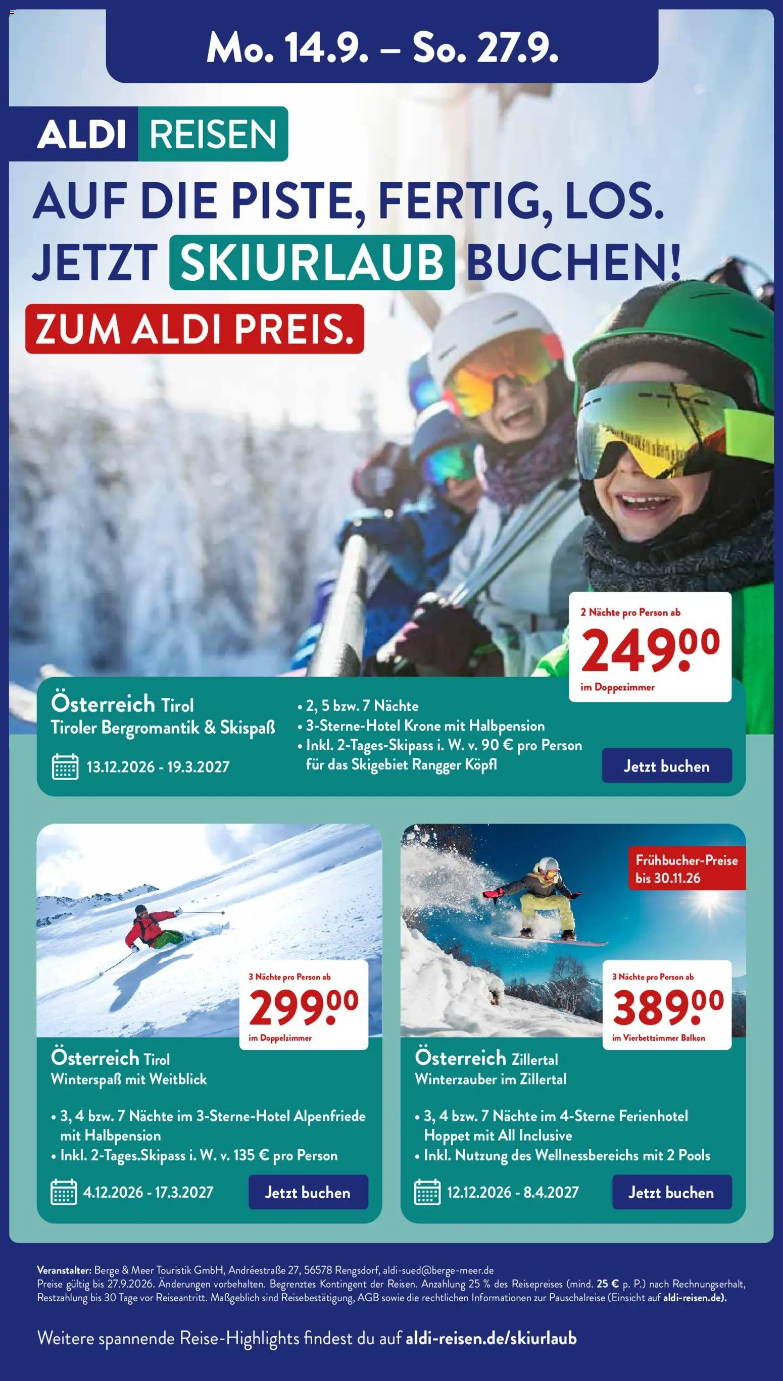Vorschau von dem Prospekt des Geschäftes Aldi Süd, gültig ab dem 21.09.2026