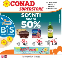 Anteprima dell'opuscolo Conad volantino Superstore Lombardia dal negozio Conad valido da 29/07/2026